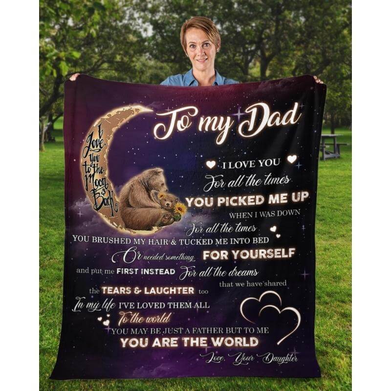 To My Dad - From Daughter - A320 - Premium Blanket-Jolura