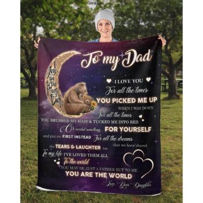 To My Dad - From Daughter - A320 - Premium Blanket-Jolura