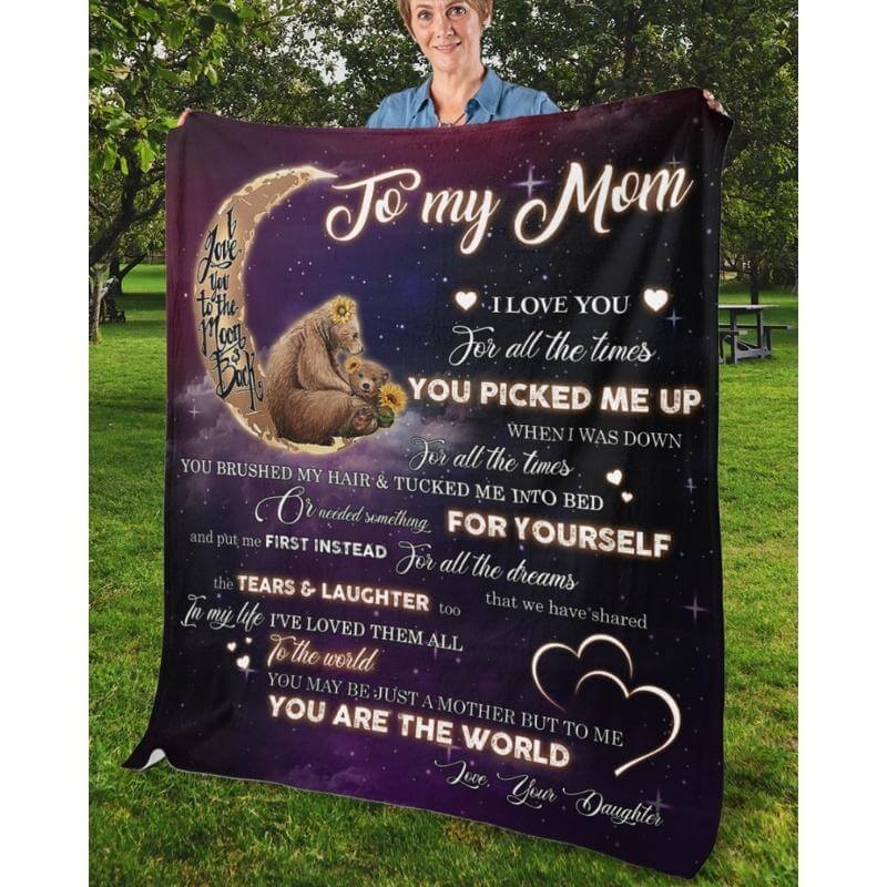 To My Mom - From Daughter - A320 - Premium Blanket-Jolura