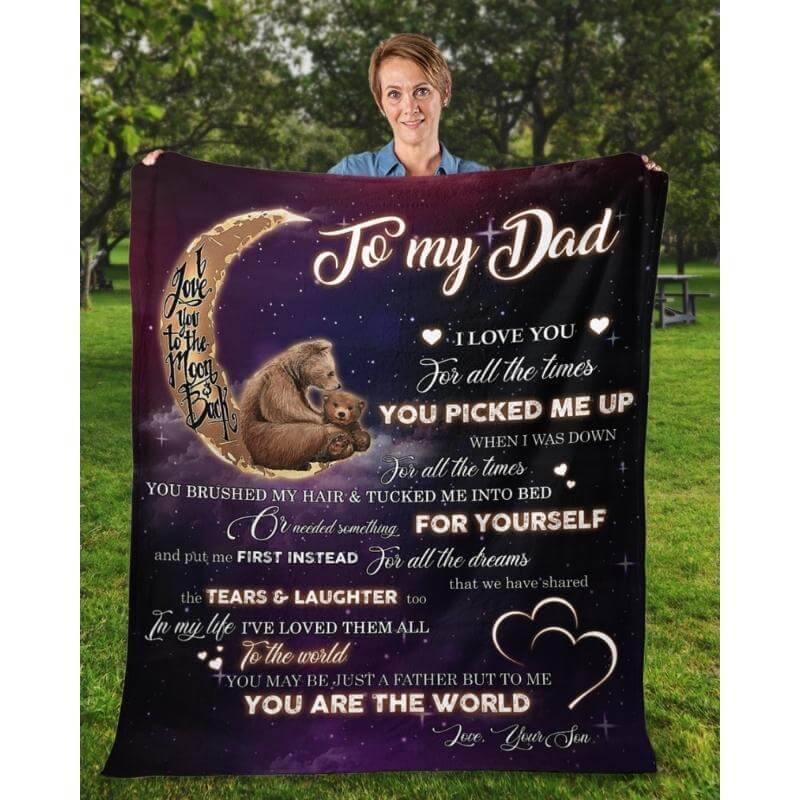 To My Dad - From Son - A320 - Premium Blanket-Jolura