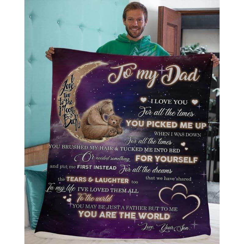 To My Dad - From Son - A320 - Premium Blanket-Jolura