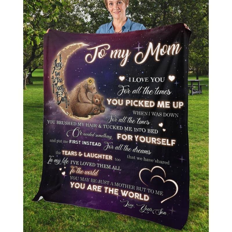 To My Mom - From Son - A320 - Premium Blanket-Jolura