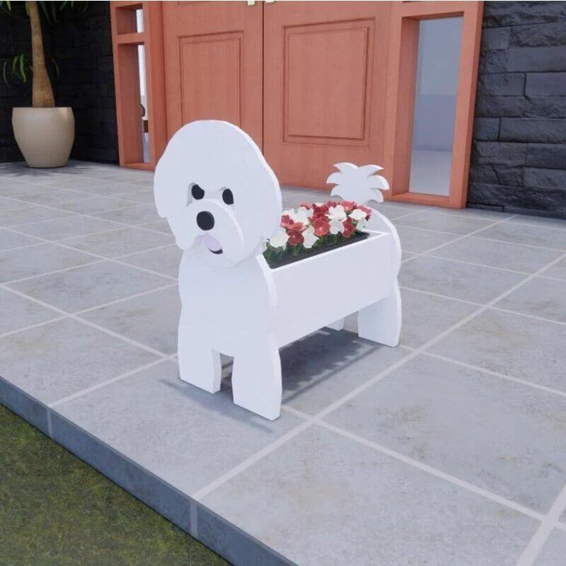 Bichon Frise Planter AP012-Jolura