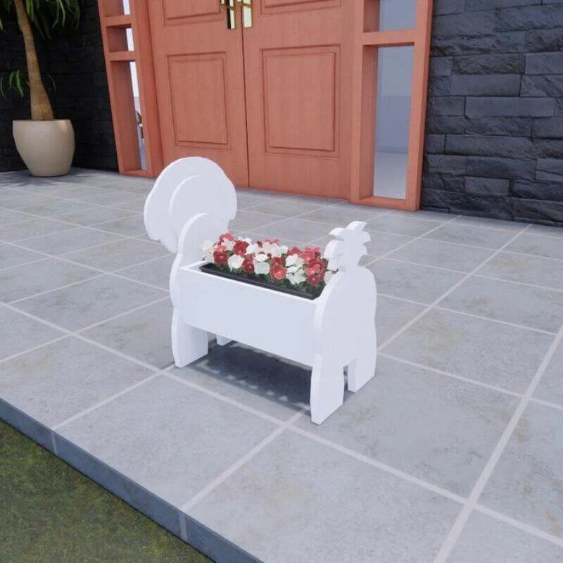 Bichon Frise Planter AP012-Jolura