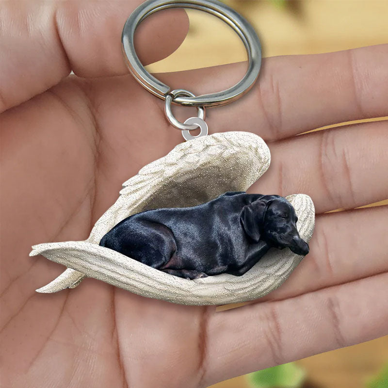 Sleeping Angel Acrylic Keychain Black Labrador SA007-Jolura