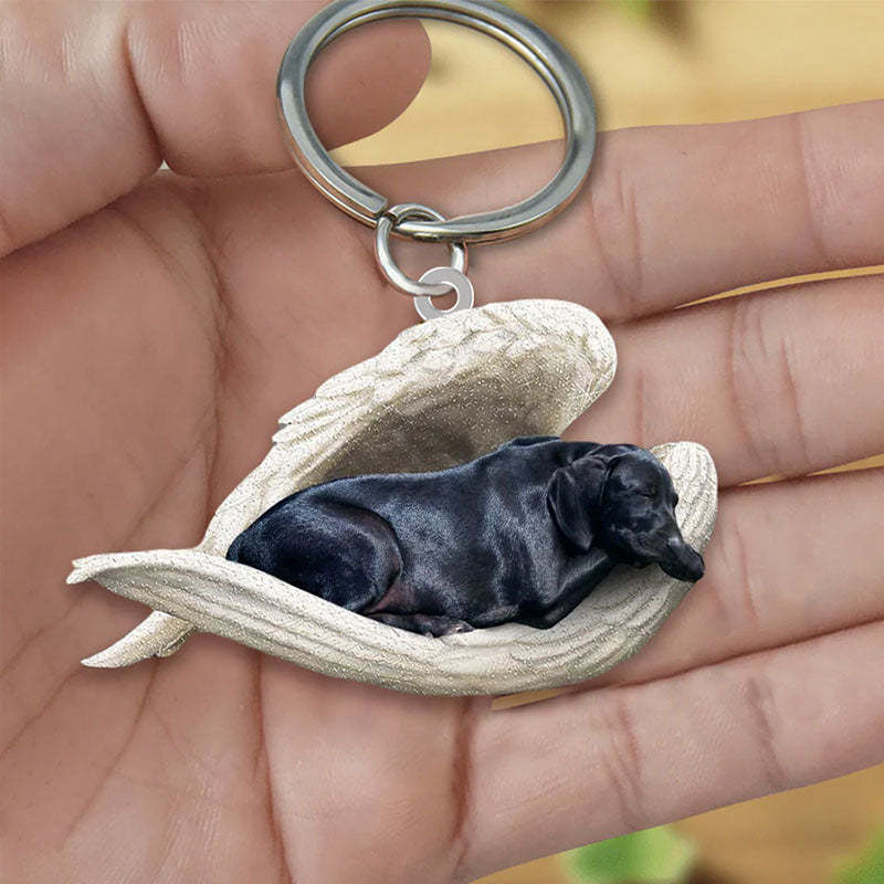 Sleeping Angel Acrylic Keychain Black Labrador SA007-Jolura