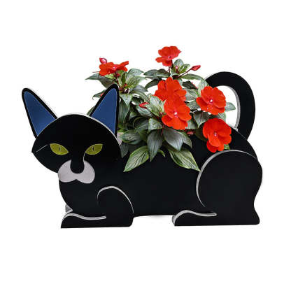 Black Cat Planter AP071-Jolura