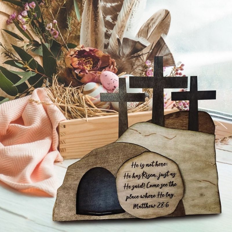 Wooden Easter Scenes Decor-Jolura