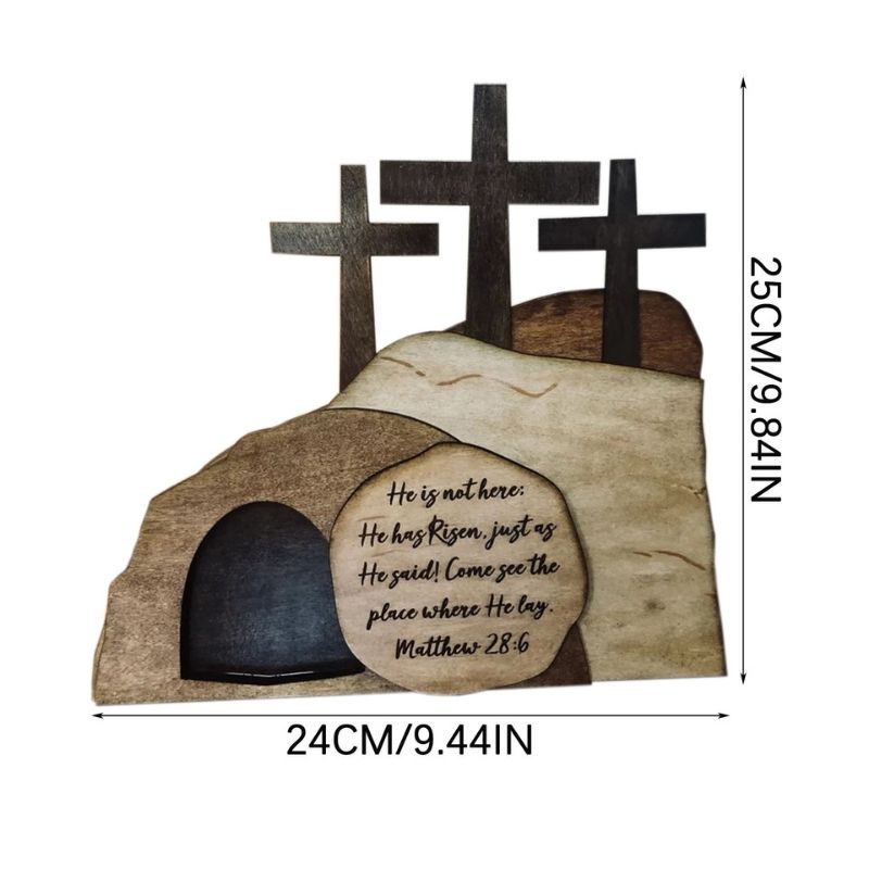 Wooden Easter Scenes Decor-Jolura