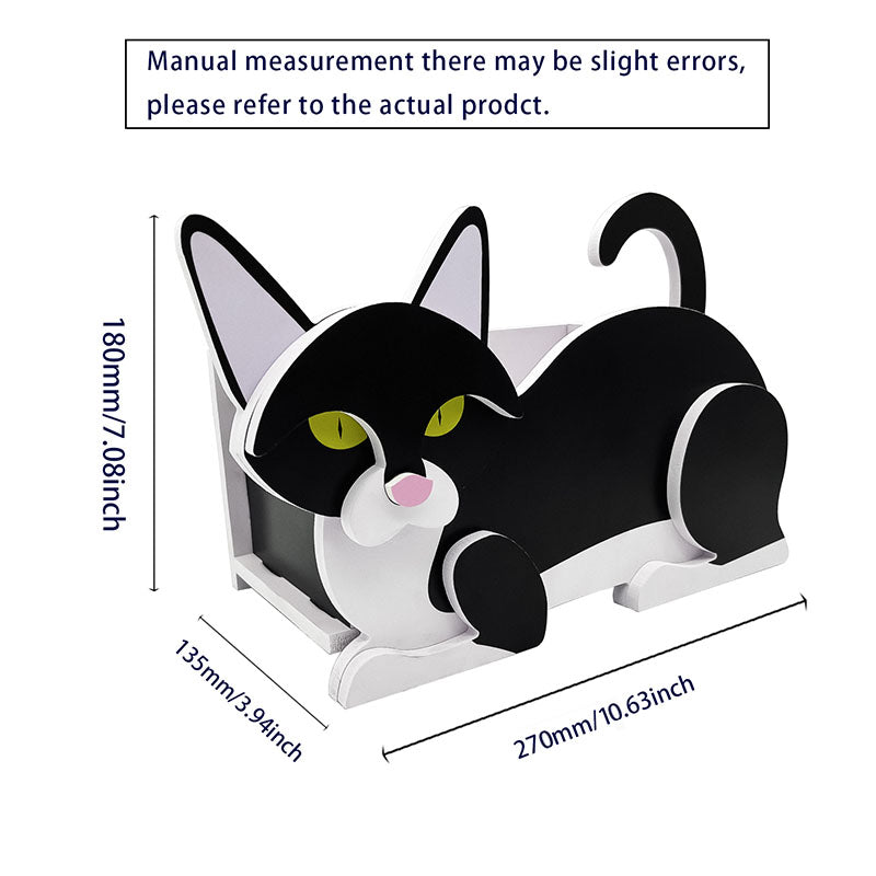 Black And White Cat Planter AP080-Jolura