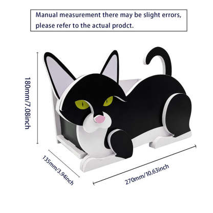 Black And White Cat Planter AP080-Jolura
