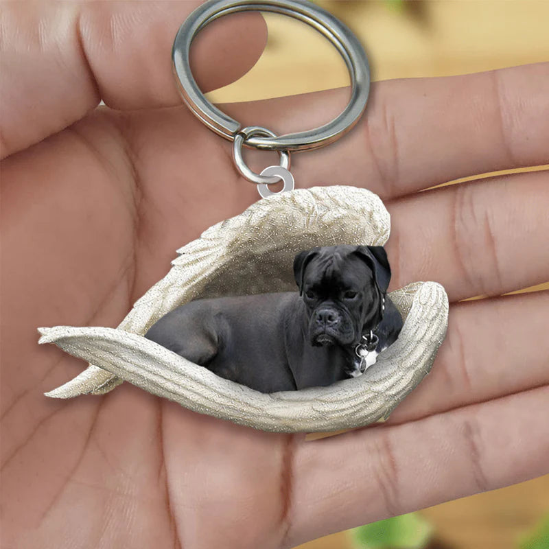 Sleeping Angel Acrylic Keychain Black Boxer SA103-Jolura