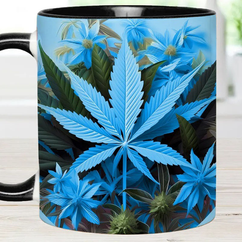 Pink Stoner Chick - Weed Accent Mug-Jolura