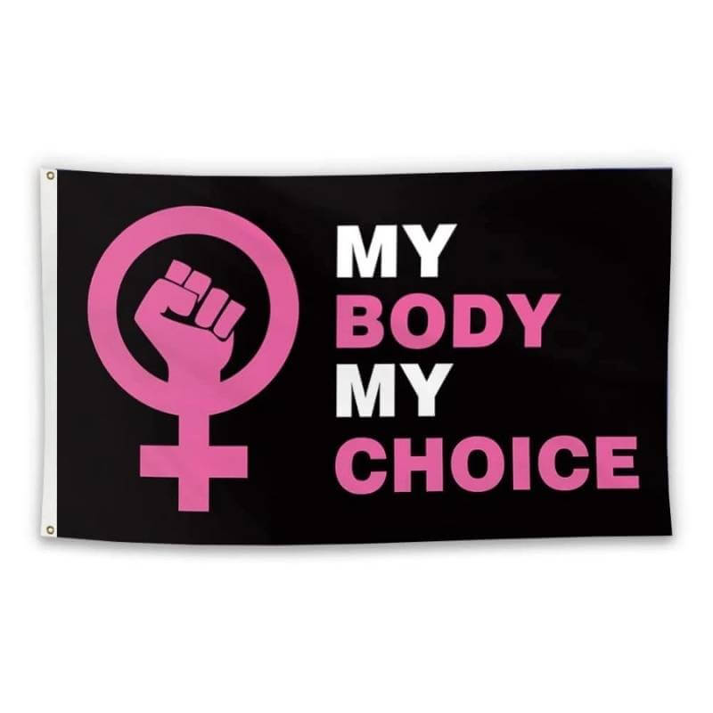 My Body My Choice Flag-Jolura