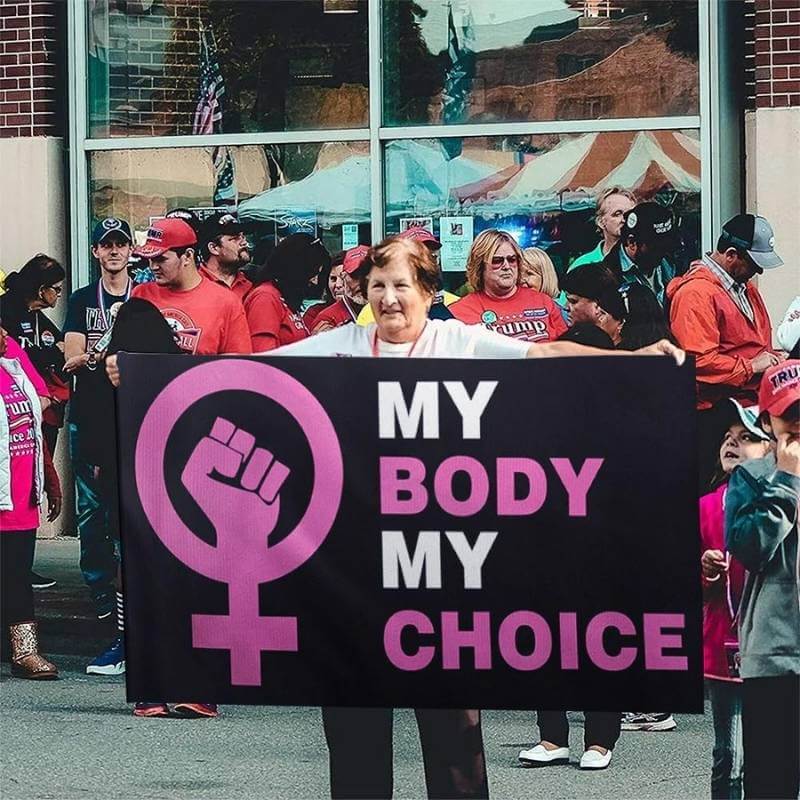 My Body My Choice Flag-Jolura
