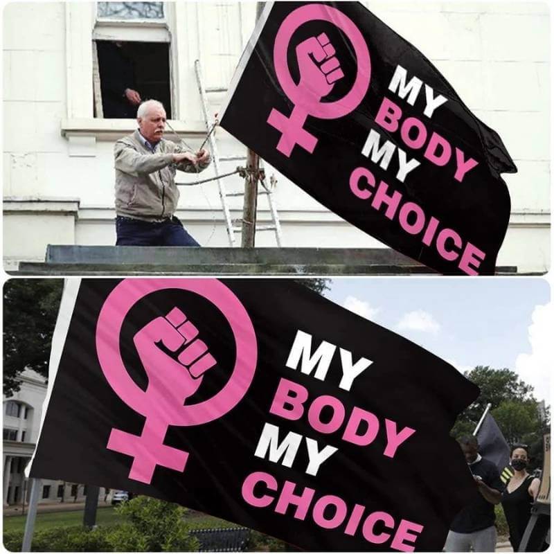 My Body My Choice Flag-Jolura