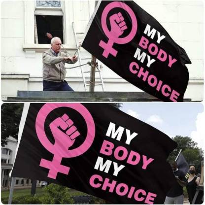 My Body My Choice Flag-Jolura