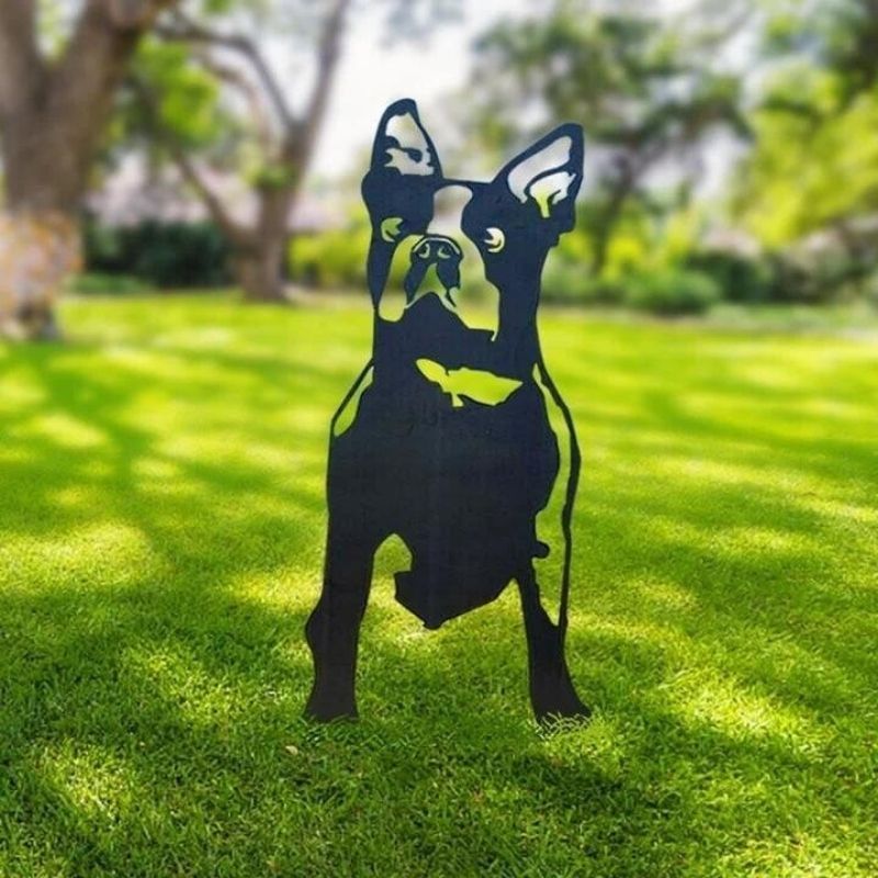 Boston Terrier Metal Silhouette-Jolura
