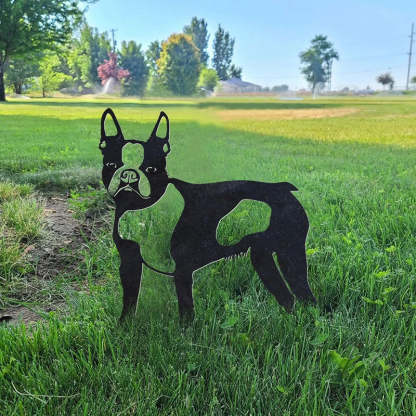 Boston Terrier Metal Silhouette-Jolura
