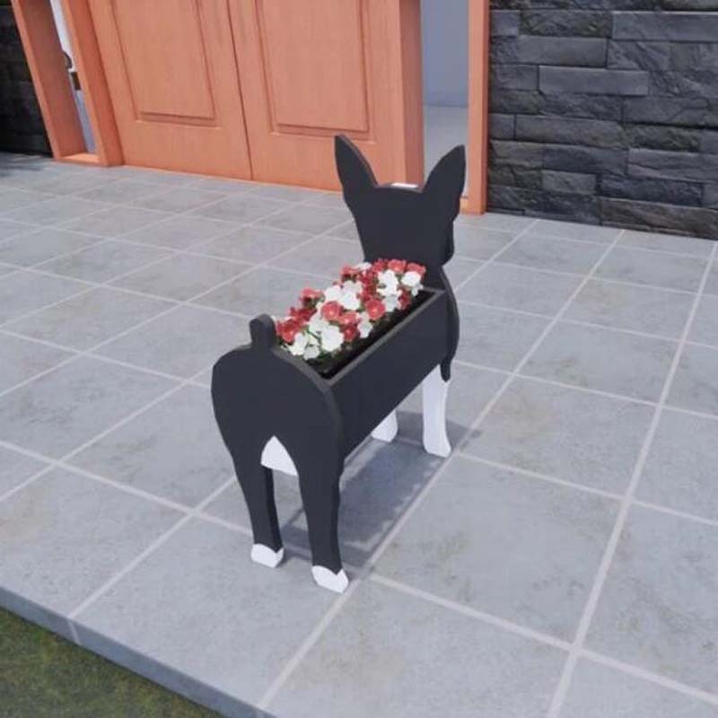 Boston Terrier Planter AP036-Jolura