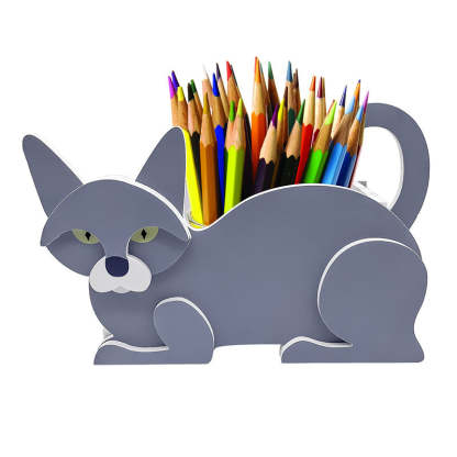 British Shorthair Blue Cat Planter AP078-Jolura