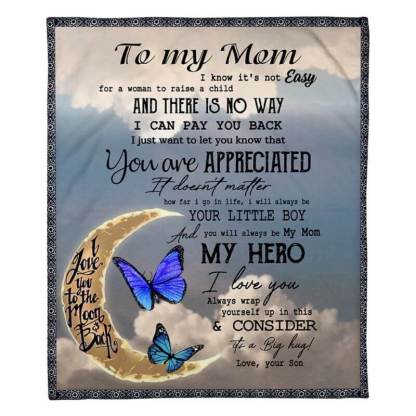To My Mom - From Son - A314 - Premium Blanket-Jolura