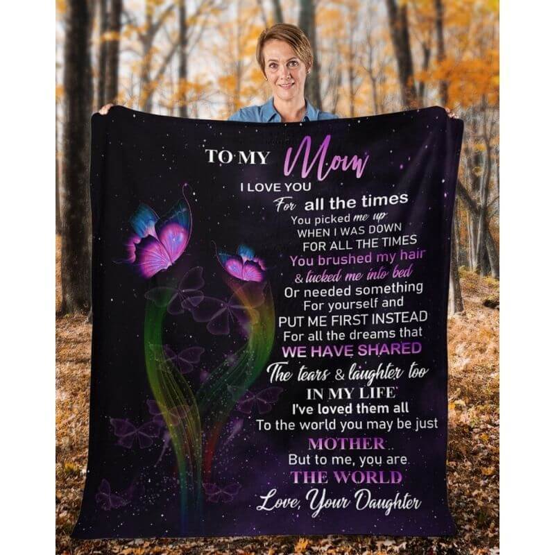 To My Mom - From Daughter - A319 - Premium Blanket-Jolura