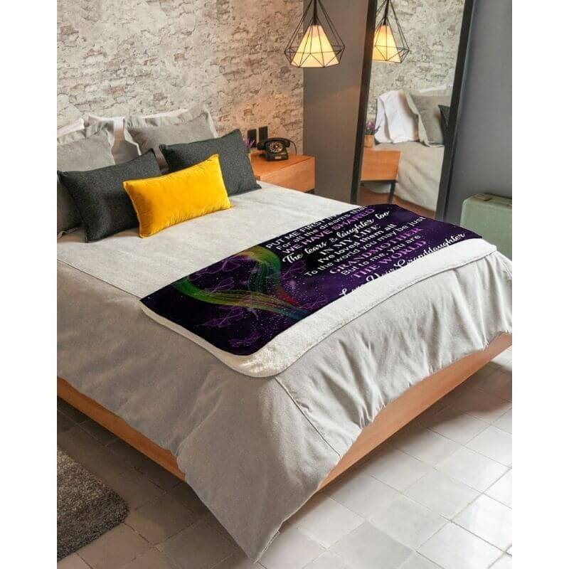 To My Grandma - From Granddaughter - A319 - Premium Blanket-Jolura