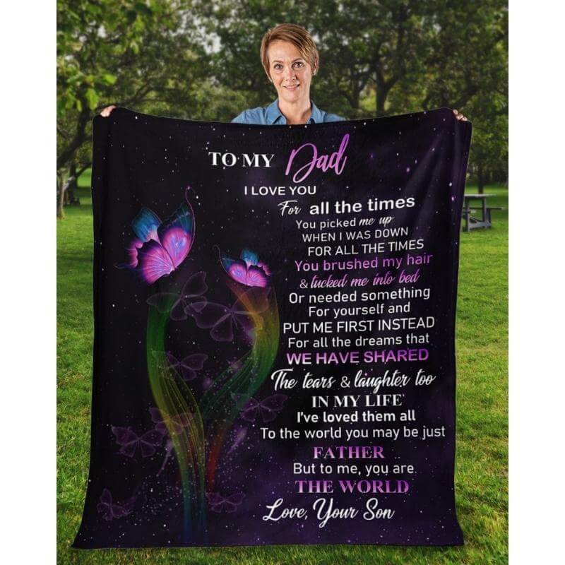To My Dad - From Son - A319 - Premium Blanket-Jolura