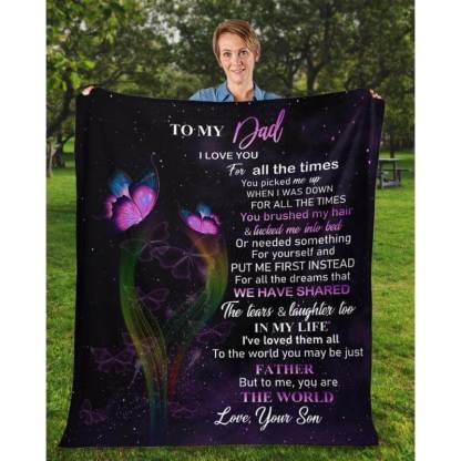 To My Dad - From Son - A319 - Premium Blanket-Jolura