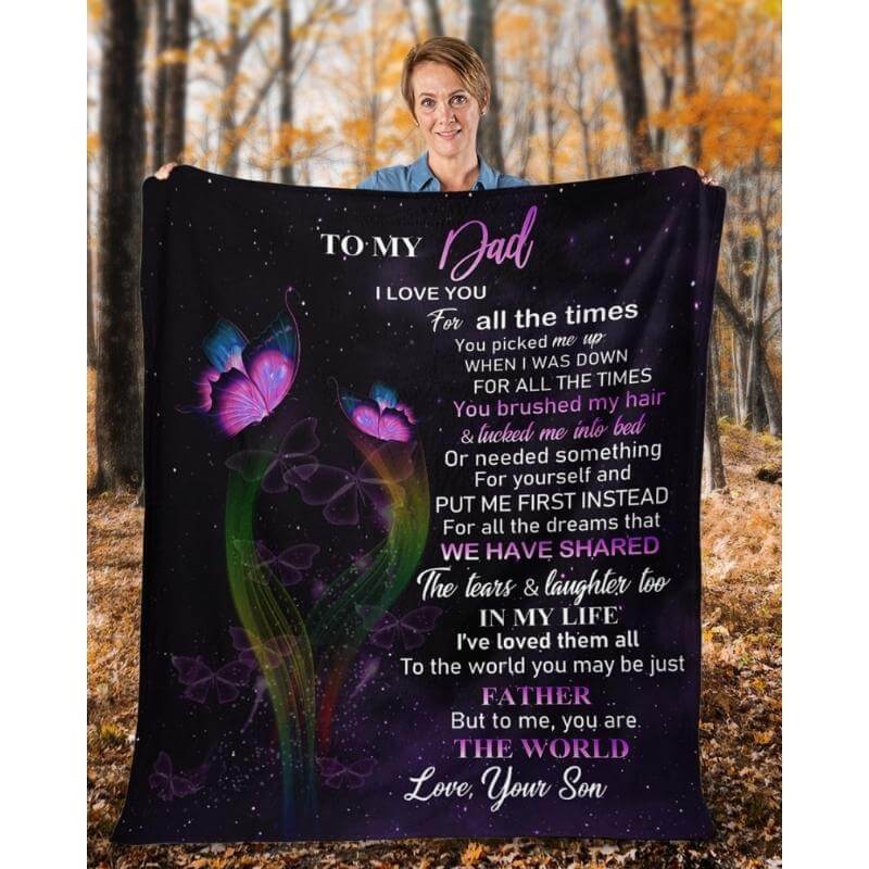 To My Dad - From Son - A319 - Premium Blanket-Jolura