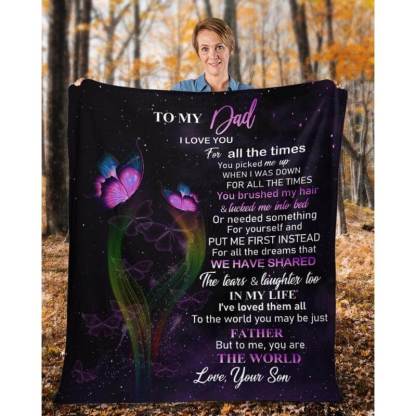 To My Dad - From Son - A319 - Premium Blanket-Jolura