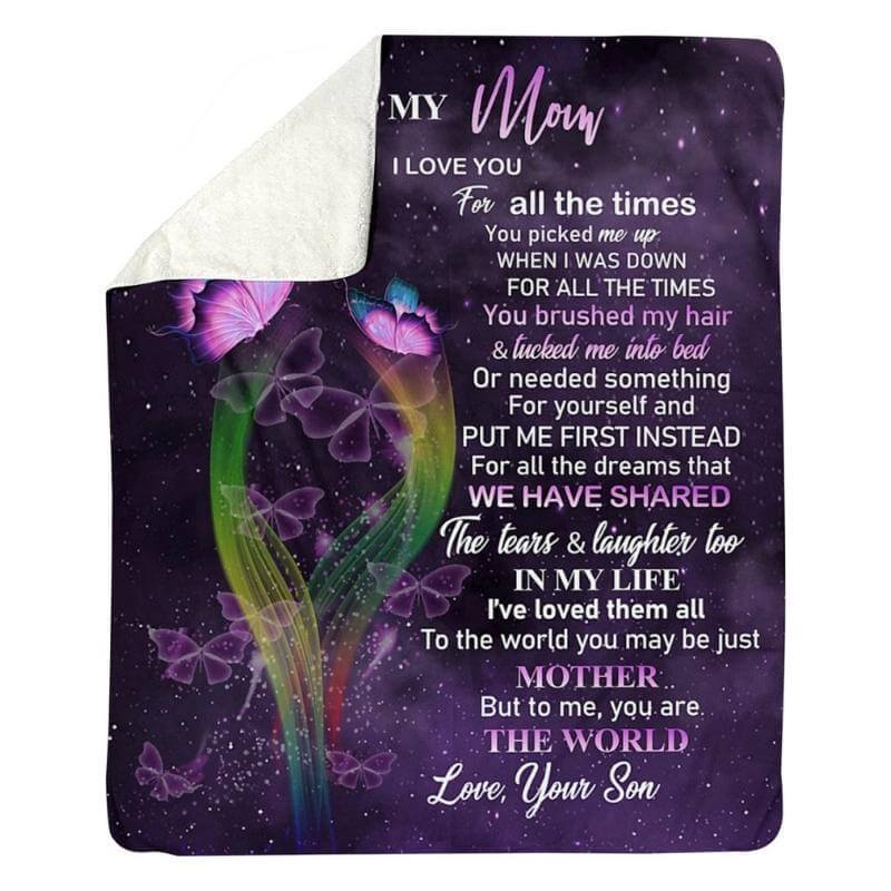 To My Mom - From Son - A319 - Premium Blanket-Jolura