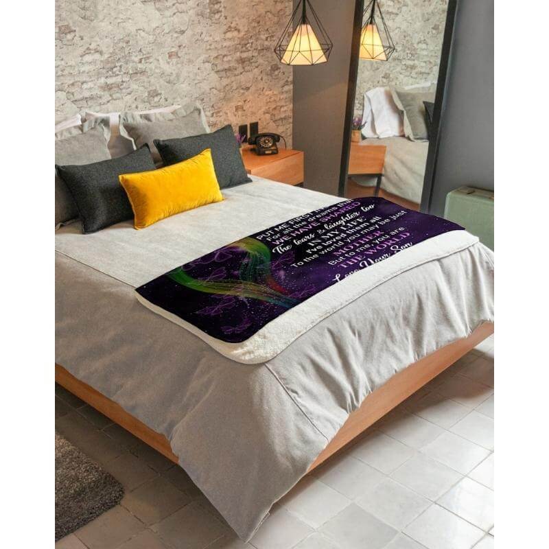 To My Mom - From Son - A319 - Premium Blanket-Jolura