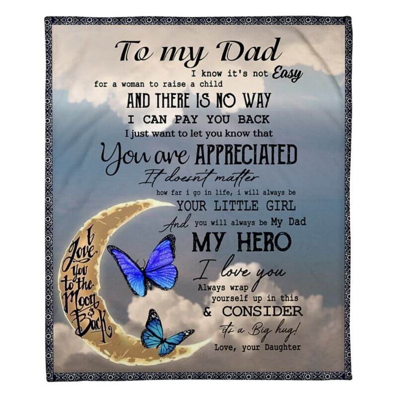 To My Dad - From Daughter - A314 - Premium Blanket-Jolura