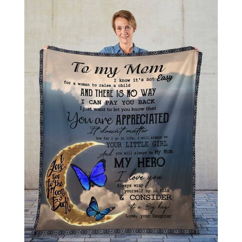To My Mom - From Daughter - A314 - Premium Blanket-Jolura