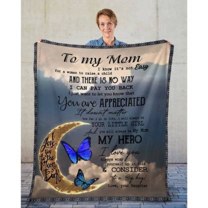 To My Mom - From Daughter - A314 - Premium Blanket-Jolura