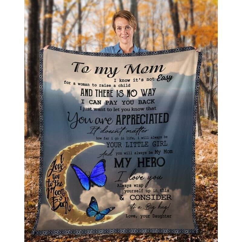 To My Mom - From Daughter - A314 - Premium Blanket-Jolura