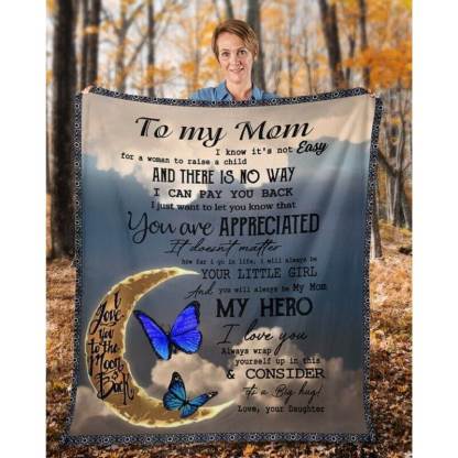 To My Mom - From Daughter - A314 - Premium Blanket-Jolura