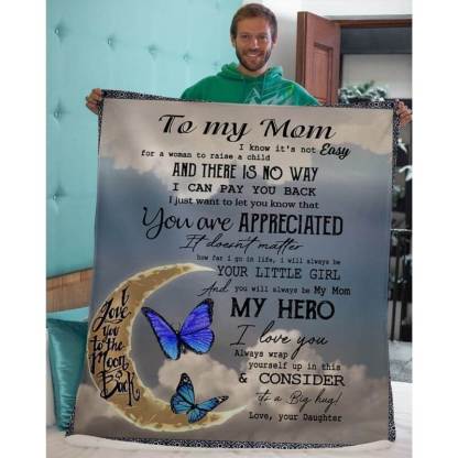 To My Mom - From Daughter - A314 - Premium Blanket-Jolura