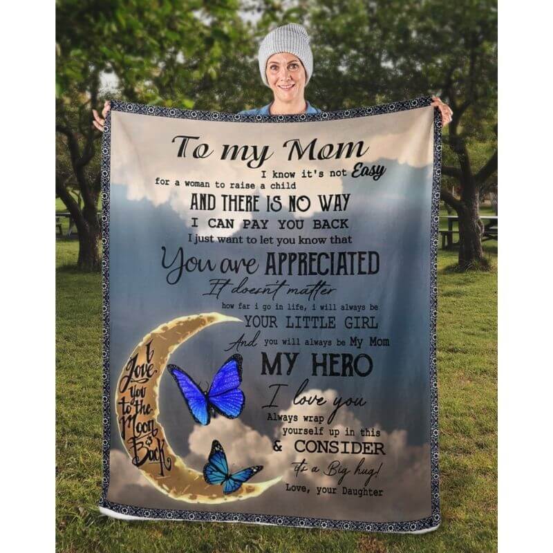 To My Mom - From Daughter - A314 - Premium Blanket-Jolura