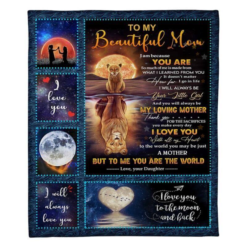 To My Mom - From Daughter  - A369 - Premium Blanket-Jolura