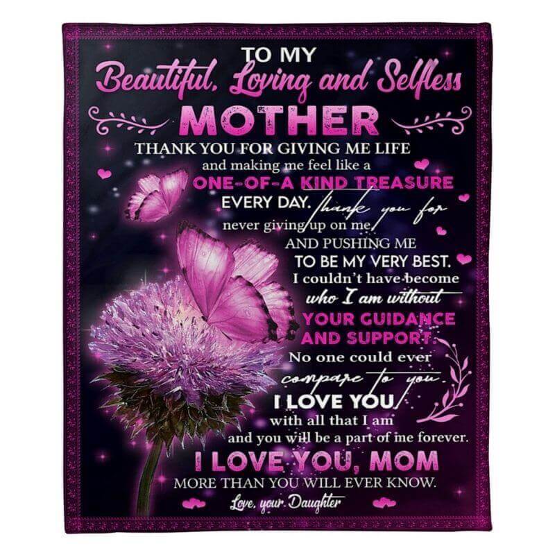 To My Mom - From Daughter - A368 - Premium Blanket-Jolura