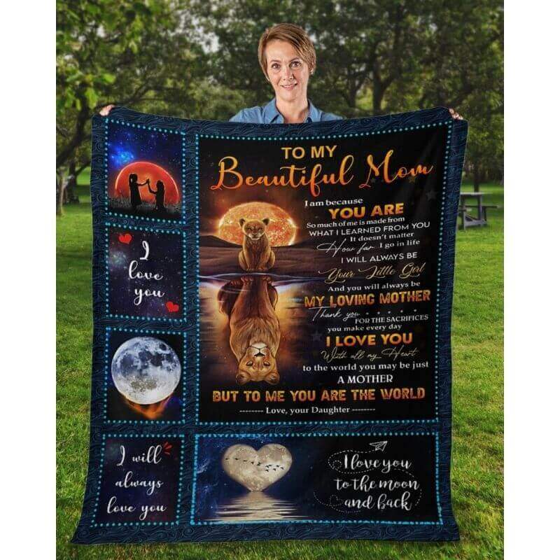 To My Mom - From Daughter  - A369 - Premium Blanket-Jolura