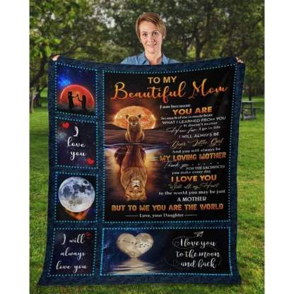 To My Mom - From Daughter  - A369 - Premium Blanket-Jolura