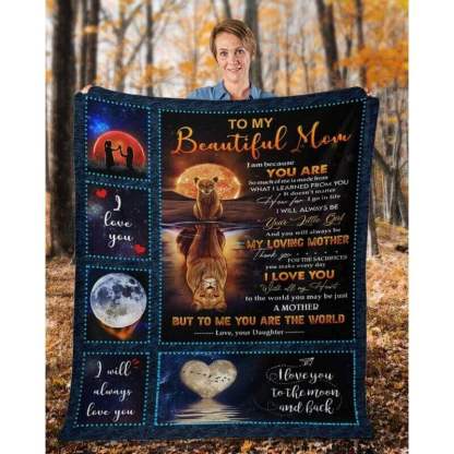 To My Mom - From Daughter  - A369 - Premium Blanket-Jolura