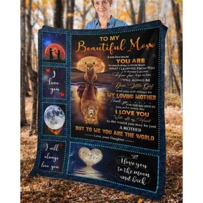 To My Mom - From Daughter  - A369 - Premium Blanket-Jolura