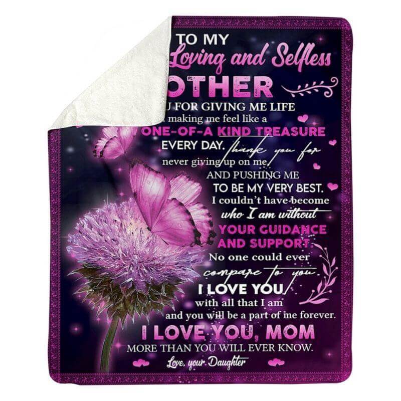 To My Mom - From Daughter - A368 - Premium Blanket-Jolura