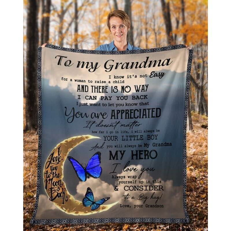To My Grandma - From Granddaughter - A314 - Premium Blanket-Jolura