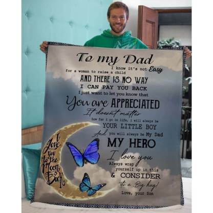 To My Dad - From Son - A314 - Premium Blanket-Jolura